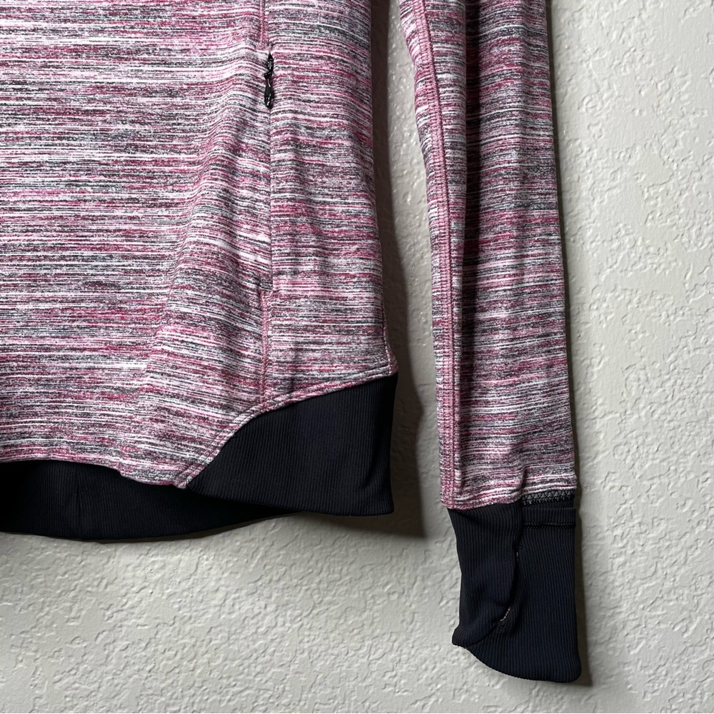 Lululemon Runderful 1/2 Zip Space Dye Camo Berry Rumble Multi Workout Jacket - Picture 7 of 13